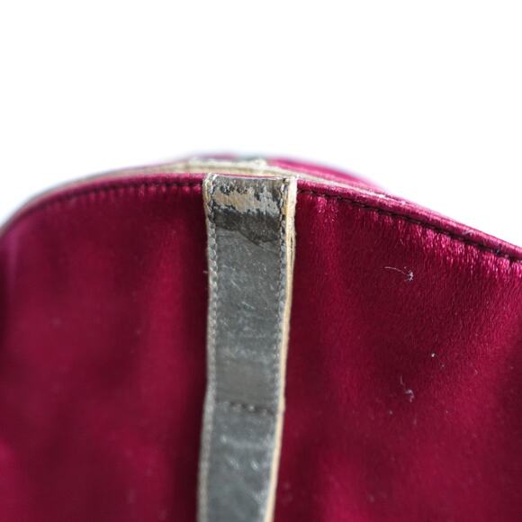 Vintage Casadei Red Satin Country Rodeo Western Cowboy Boots - Picture 11 of 16